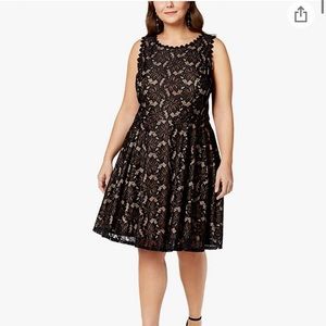 City Studio Womens Plus Lace Floral Print Party Dress good used condition